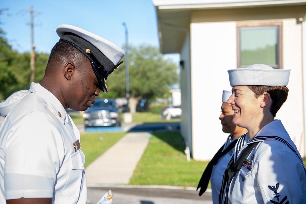 NMOTC Dental Hygiene program conducts Uniform Dress White Inspection