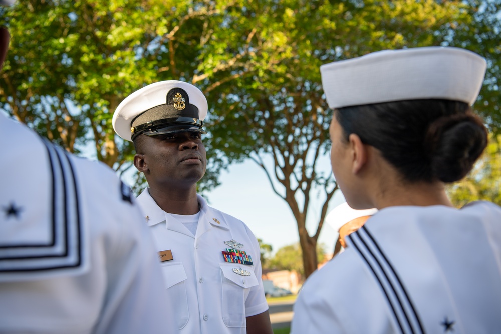 NMOTC Dental Hygiene program conducts Uniform Dress White Inspection