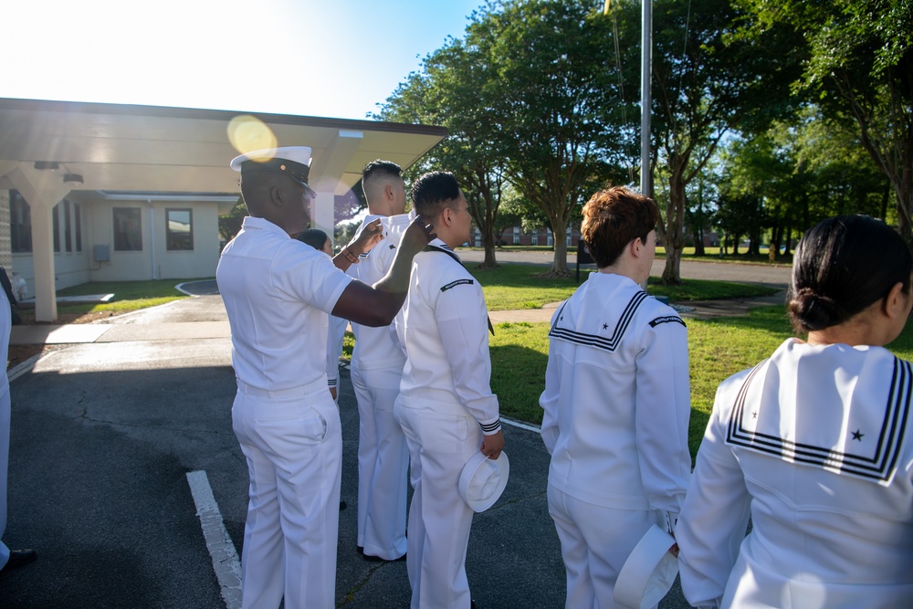 NMOTC Dental Hygiene program conducts Uniform Dress White Inspection