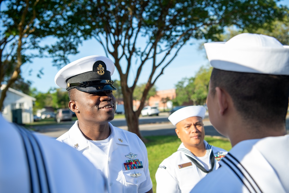 NMOTC Dental Hygiene program conducts Uniform Dress White Inspection