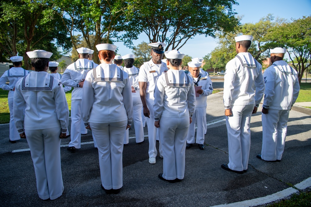 NMOTC Dental Hygiene program conducts Uniform Dress White Inspection