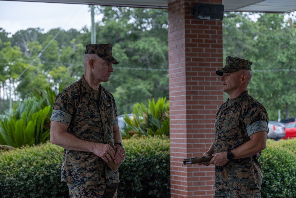 Sgt. Maj. Black visits MCAS Beaufort