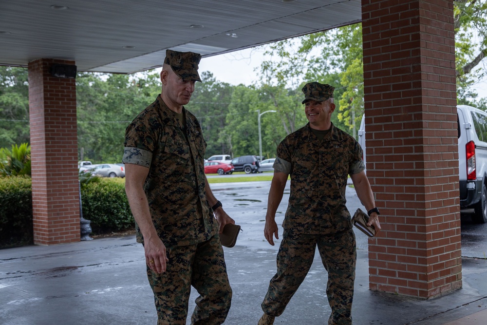 Sgt. Maj. Black visits MCAS Beaufort