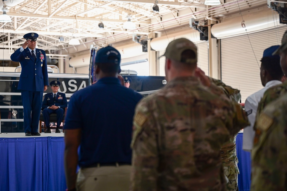 49th MSG change of command