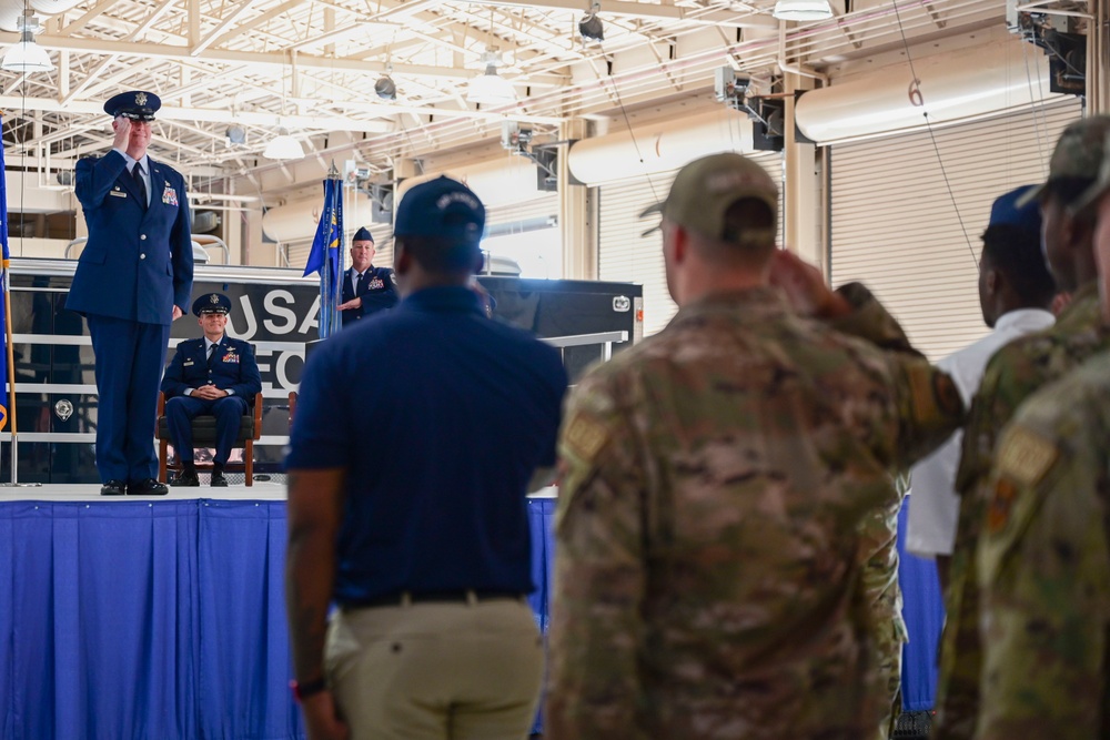 49th MSG change of command