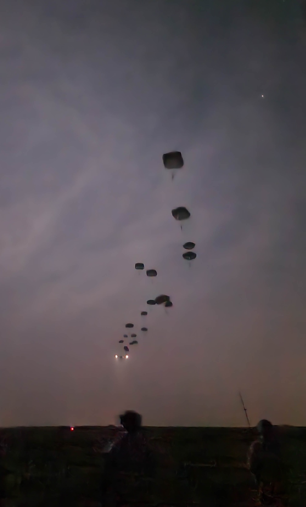 XVIII Airborne Corps Soldiers Conduct Night Jump