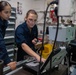 USS Ronald Reagan (CVN 76) Sailors perform daily maintenance