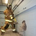 Selfridge Firefighters Train in Realistic Scenarios Inside Hangar Under Demolition.