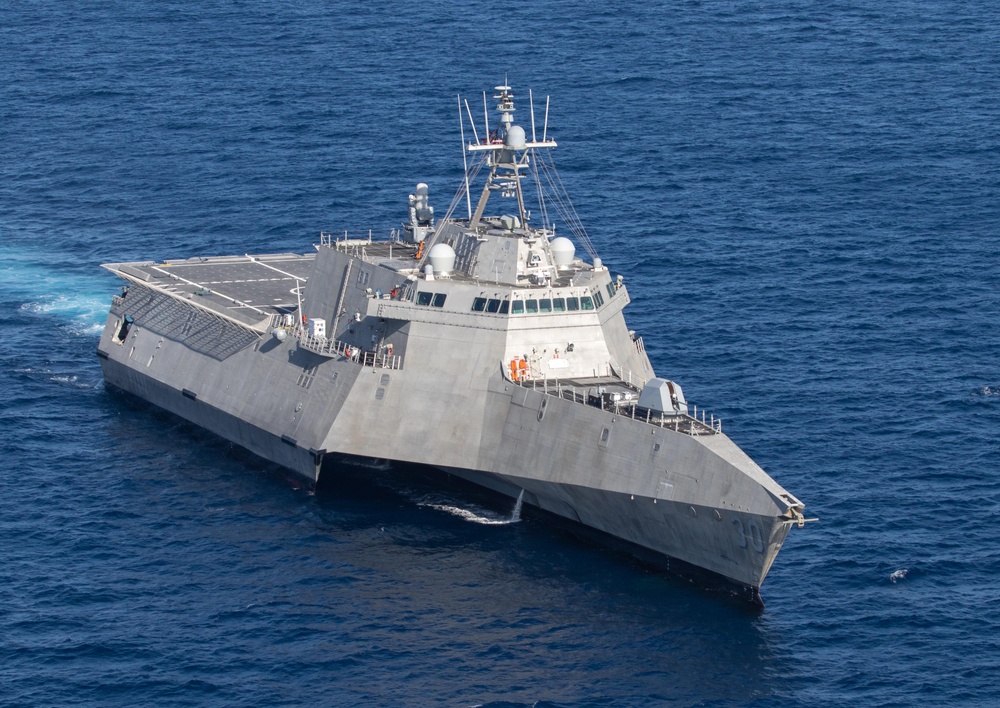 USS Canberra (LCS 30) At Sea