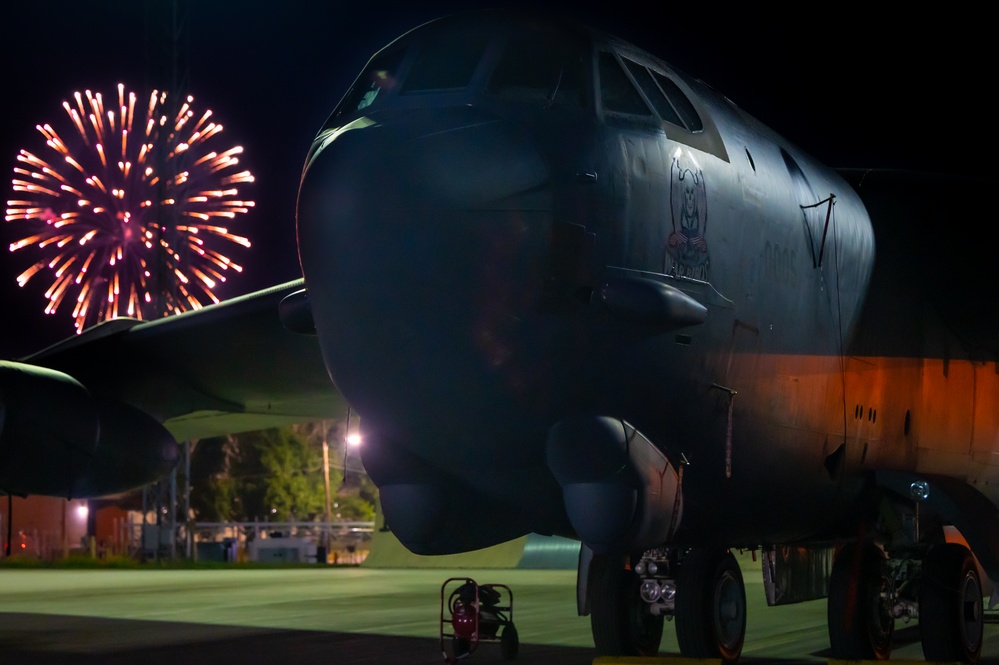 B52-H Firework show