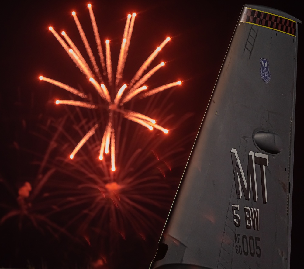 B52-H Firework show