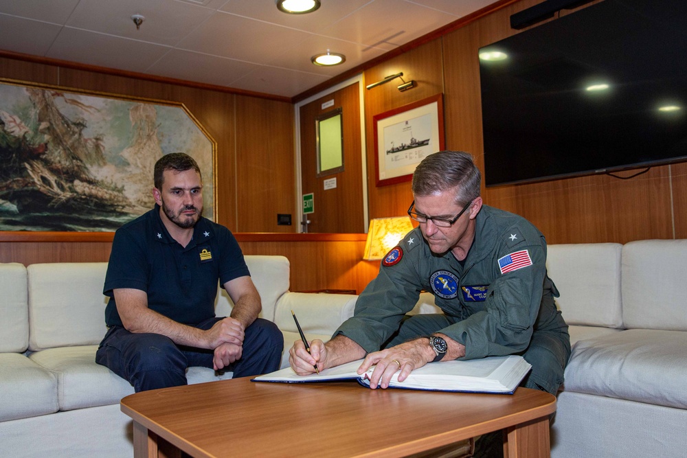 Carrier Strike Group TWO CO Visits ITS Fasan
