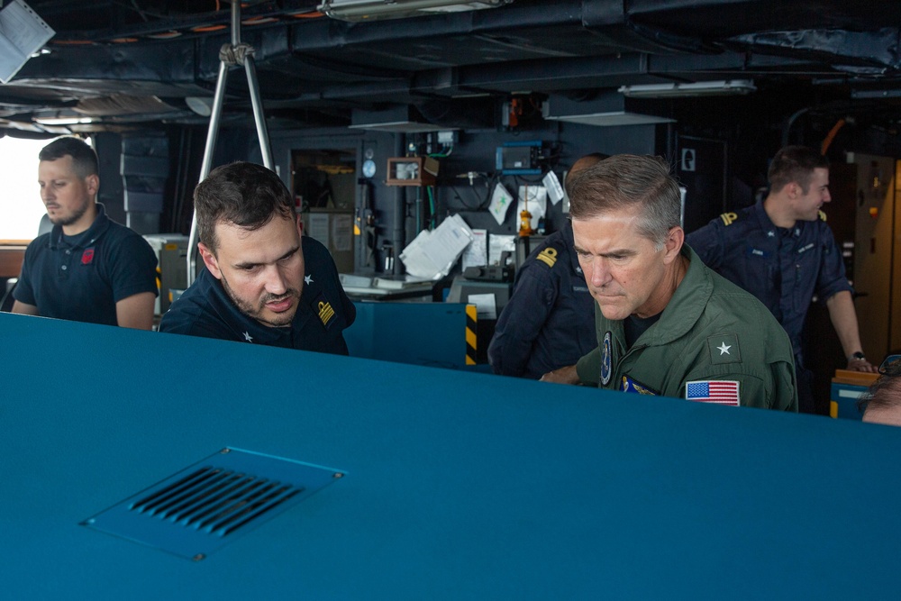 Carrier Strike Group TWO CO Visits ITS Fasan