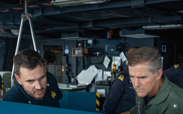 Carrier Strike Group TWO CO Visits ITS Fasan