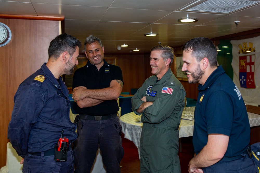 Carrier Strike Group TWO CO Visits ITS Fasan