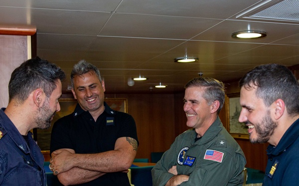 Carrier Strike Group TWO CO Visits ITS Fasan
