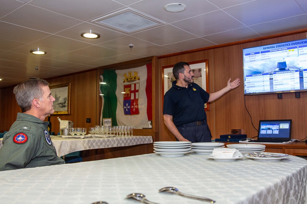 Carrier Strike Group TWO CO Visits ITS Fasan