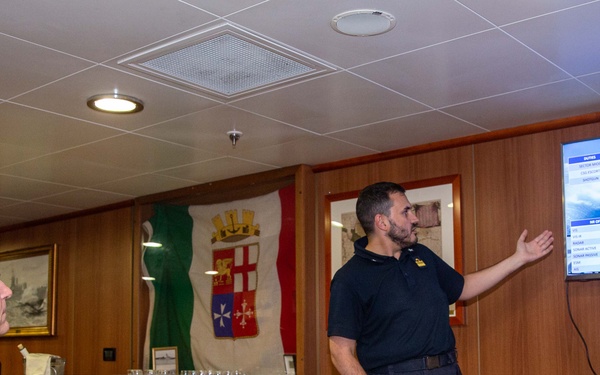 Carrier Strike Group TWO CO Visits ITS Fasan