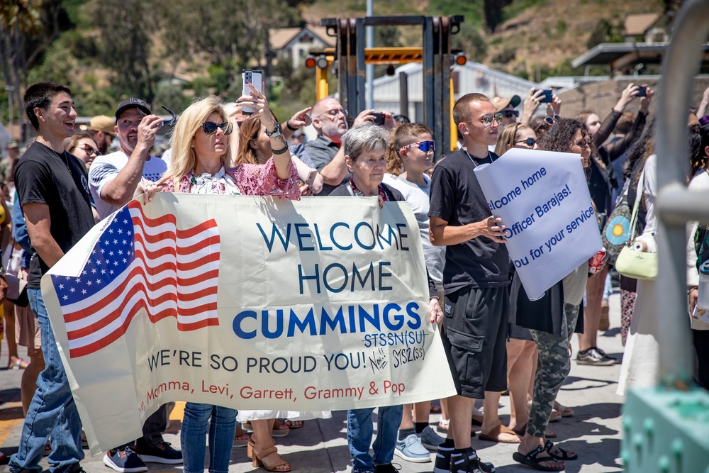 USS Hampton Returns From Deployment