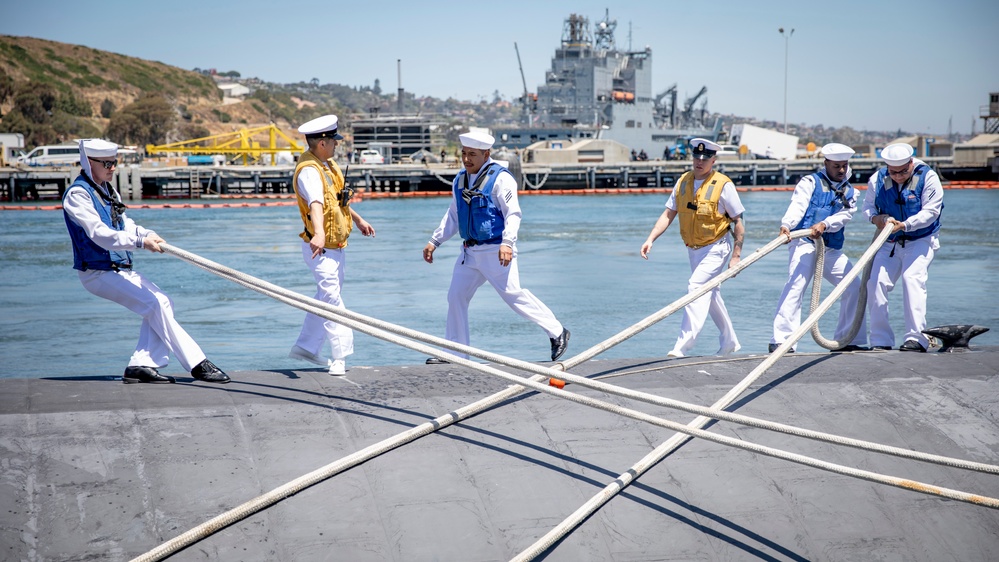 USS Hampton Returns From Deployment