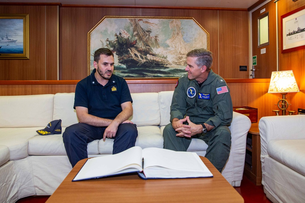 Carrier Strike Group TWO CO Visits ITS Fasan
