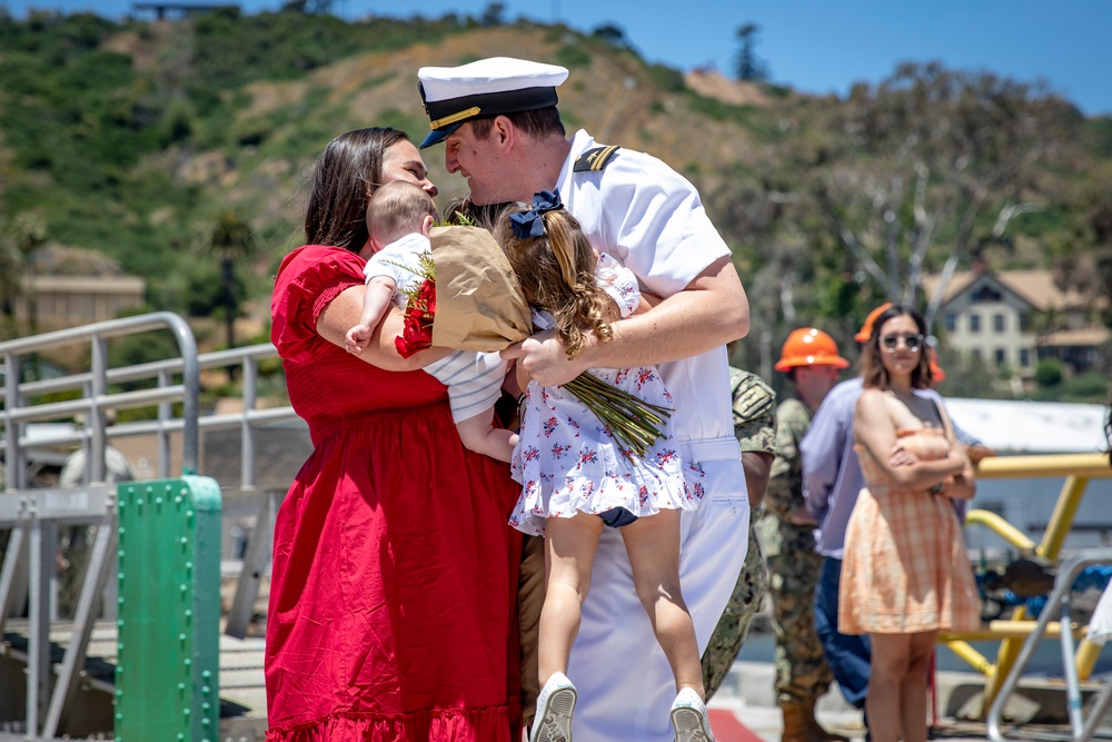 USS Hampton Returns From Deployment