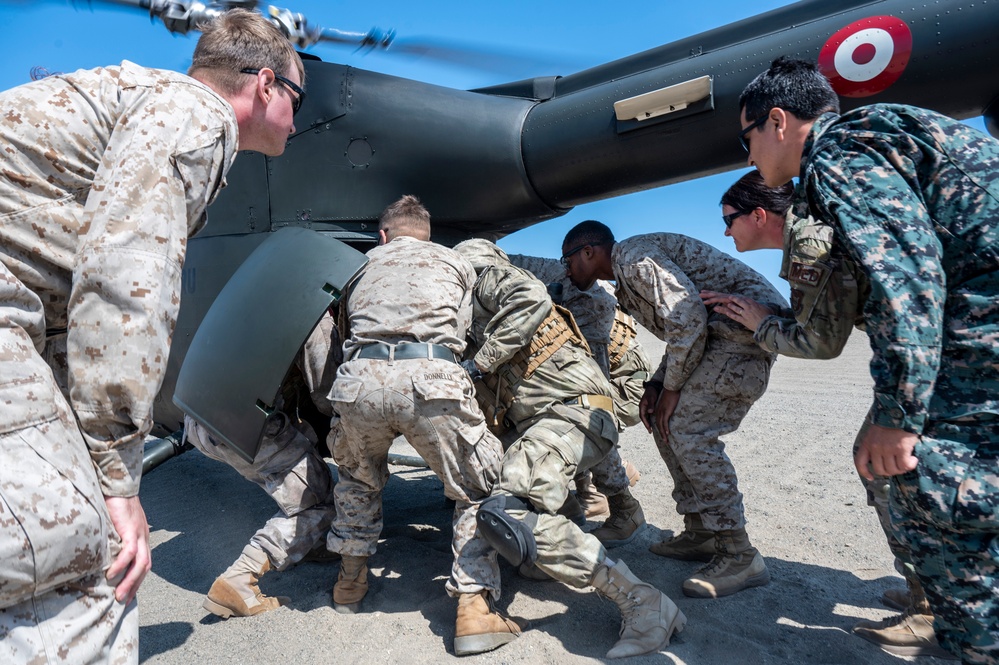 U.S. and Peruvian Marines Conduct Breaching, CASEVAC and C4 Training Resolute Sentinel 23