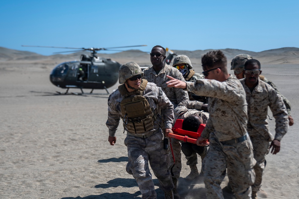 U.S. and Peruvian Marines Conduct Breaching, CASEVAC and C4 Training Resolute Sentinel 23