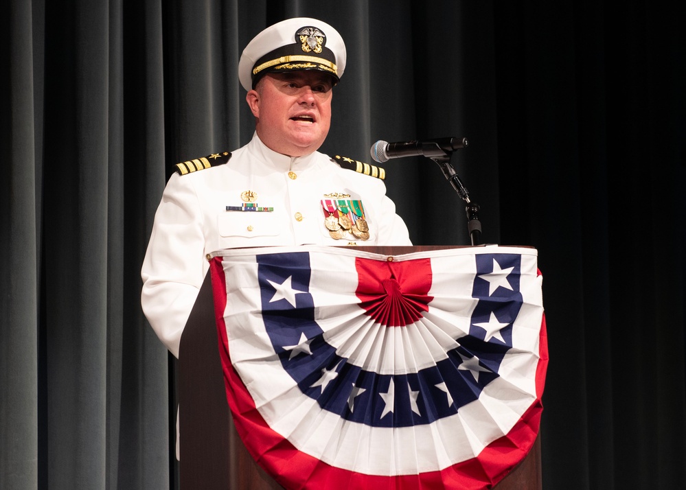 Submarine Readiness Squadron 31 Holds Change of Command Ceremony