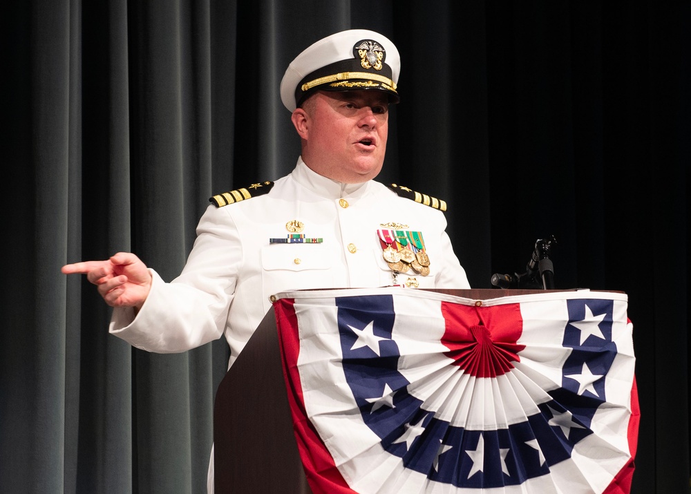 Submarine Readiness Squadron 31 Holds Change of Command Ceremony