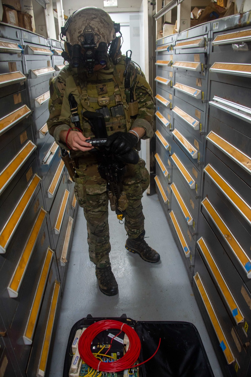 U.S. Navy Sailors Conduct VBSS with Italian Partners