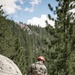 U.S. Marines with 4th Marine Division conduct ropes and rappelling training during Mountain Warfare Training Exercise 4-23