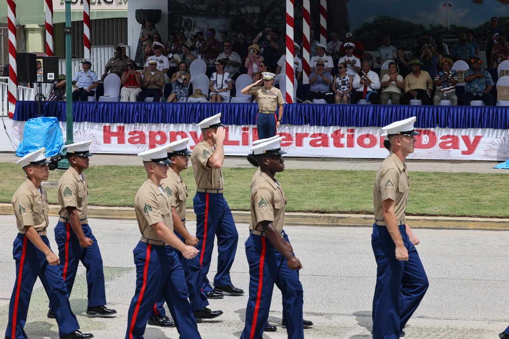 Camp Blaz Marines participate in Saipan's 77th Liberation Day Parade