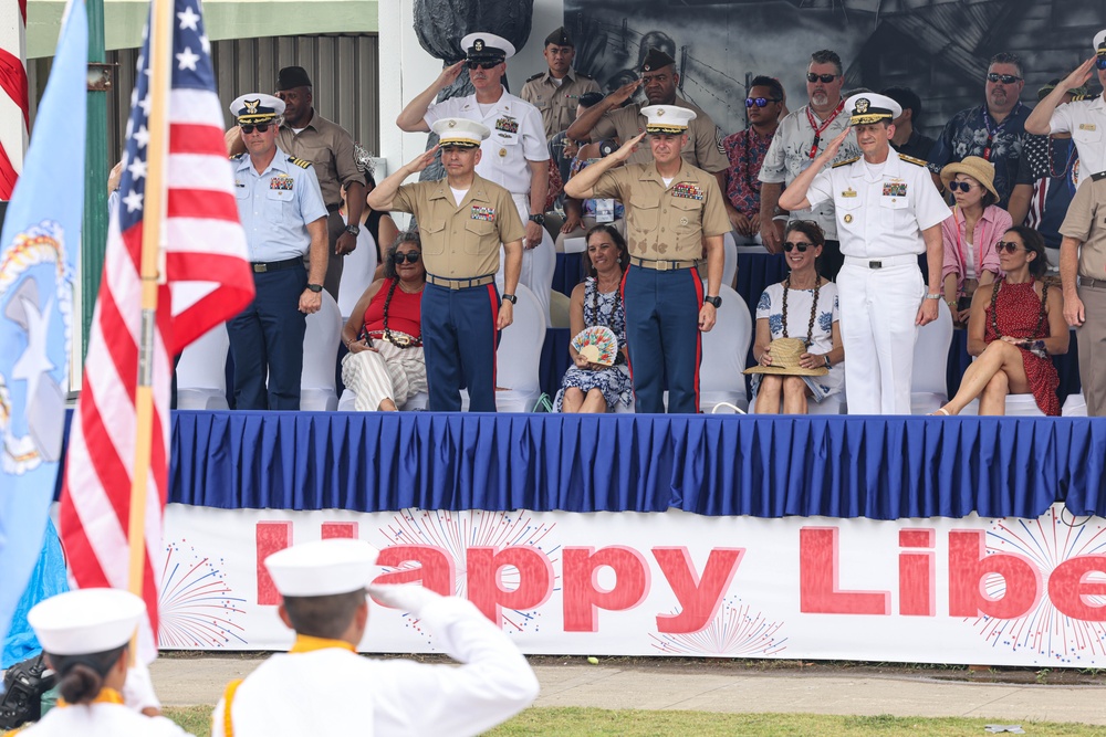 Camp Blaz Marines participate in Saipan's 77th Liberation Day Parade