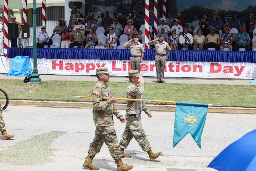 U.S. Service Members participate in Saipan's 77th Liberation Day Parade