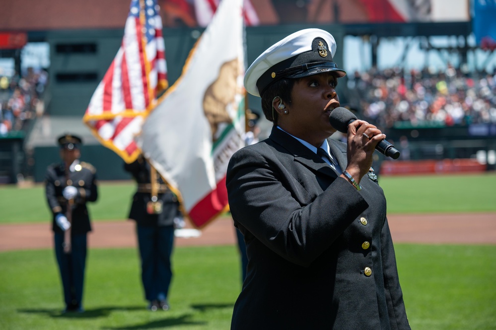 Independence Day 2023 flyover at the San Francisco Giants Game