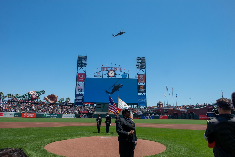 Independence Day 2023 flyover at the San Francisco Giants Game