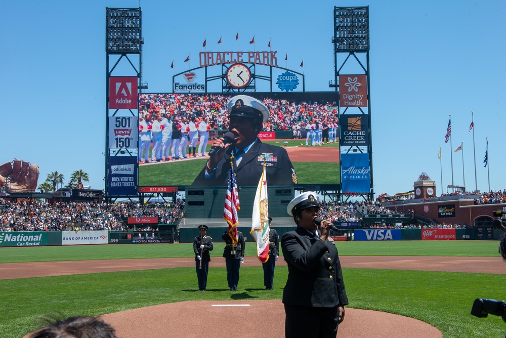 Independence Day 2023 flyover at the San Francisco Giants Game