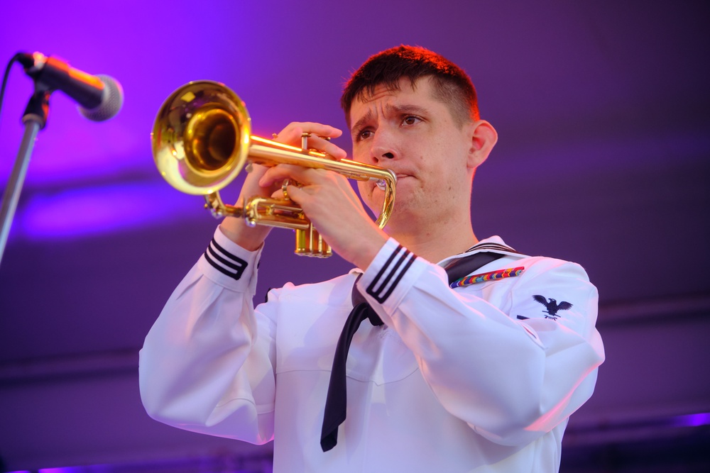 7th Fleet Band Entertains CFAY Community at 4th of July Festival