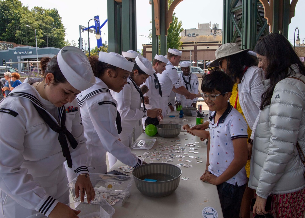 Sailors Celebrate Fourth of July in Port Angeles