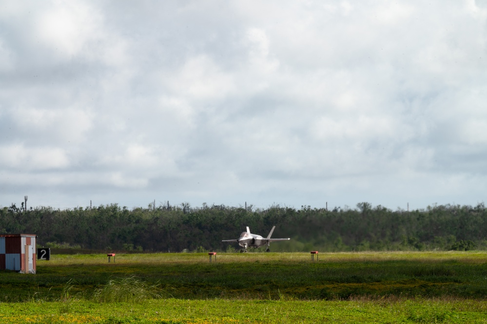 Northern Edge 23-2: U.S. Air Force F-35 prepares for takeoff