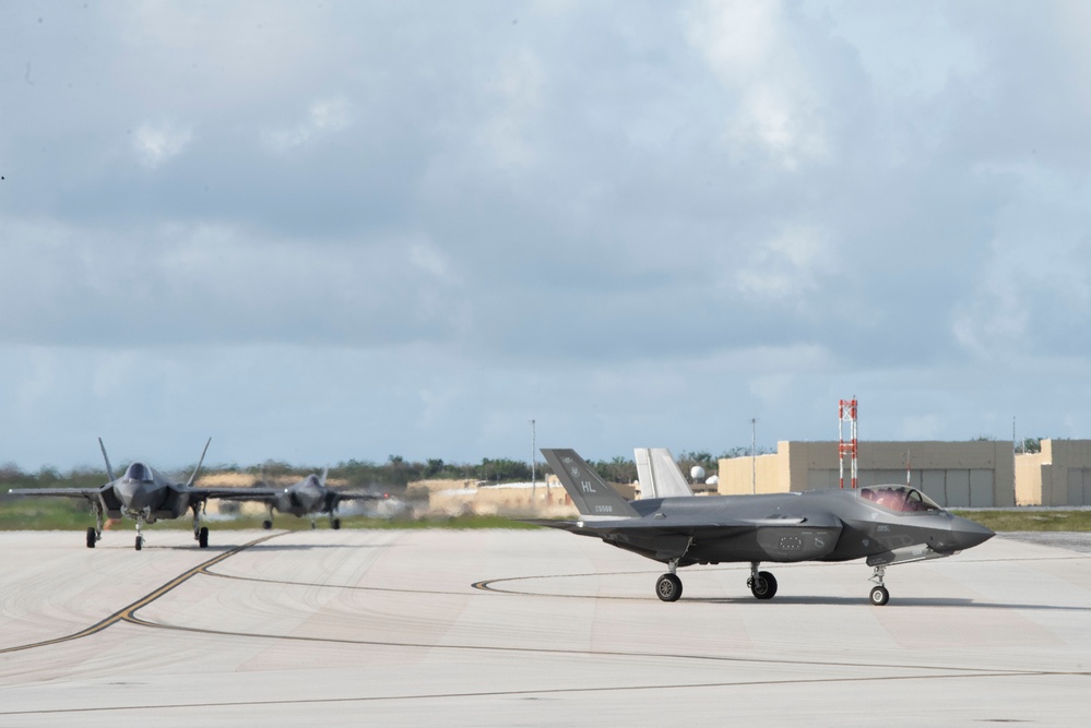 F-35A’s land in Guam for Northern Edge 23-2