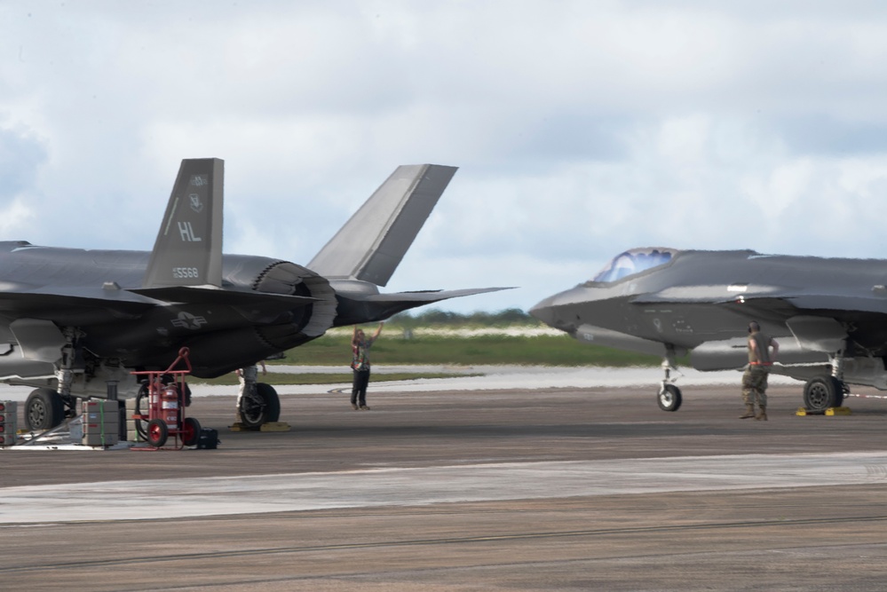 F-35A’s land in Guam for Northern Edge 23-2