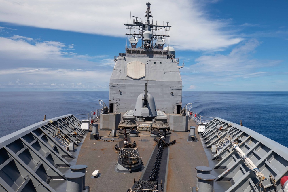 USS Antietam (CG 54) Transits South China Sea