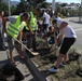 Sailors Help Plant Trees