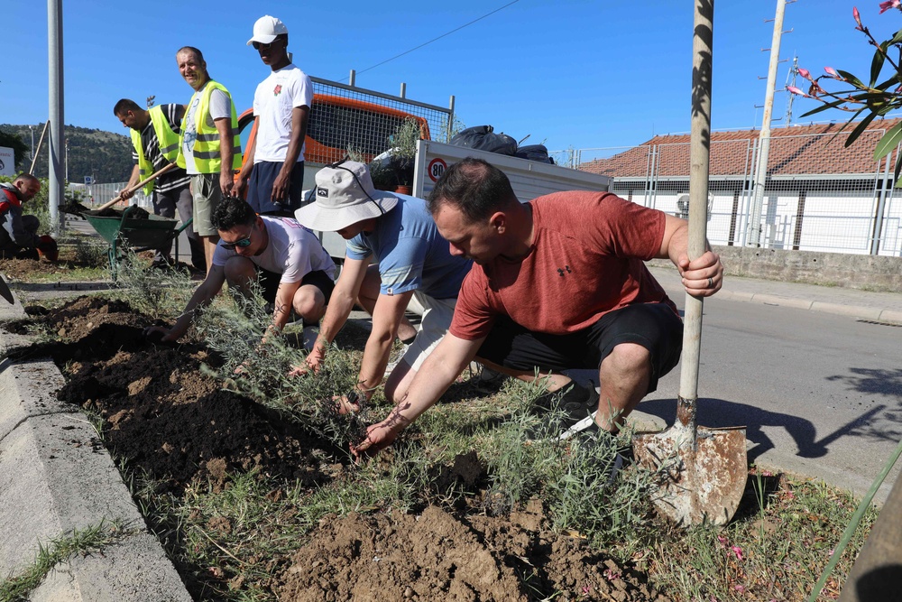 Sailors During Community Relations Event