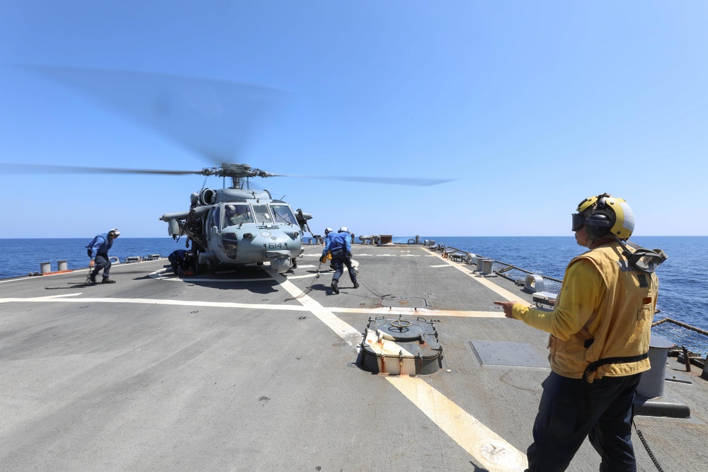 Sailors Chock And Chain Helicopter