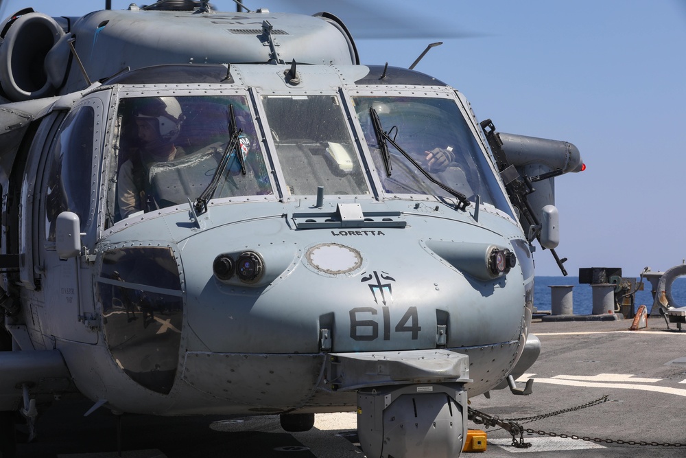 MH-60S Sea Hawk On Deck