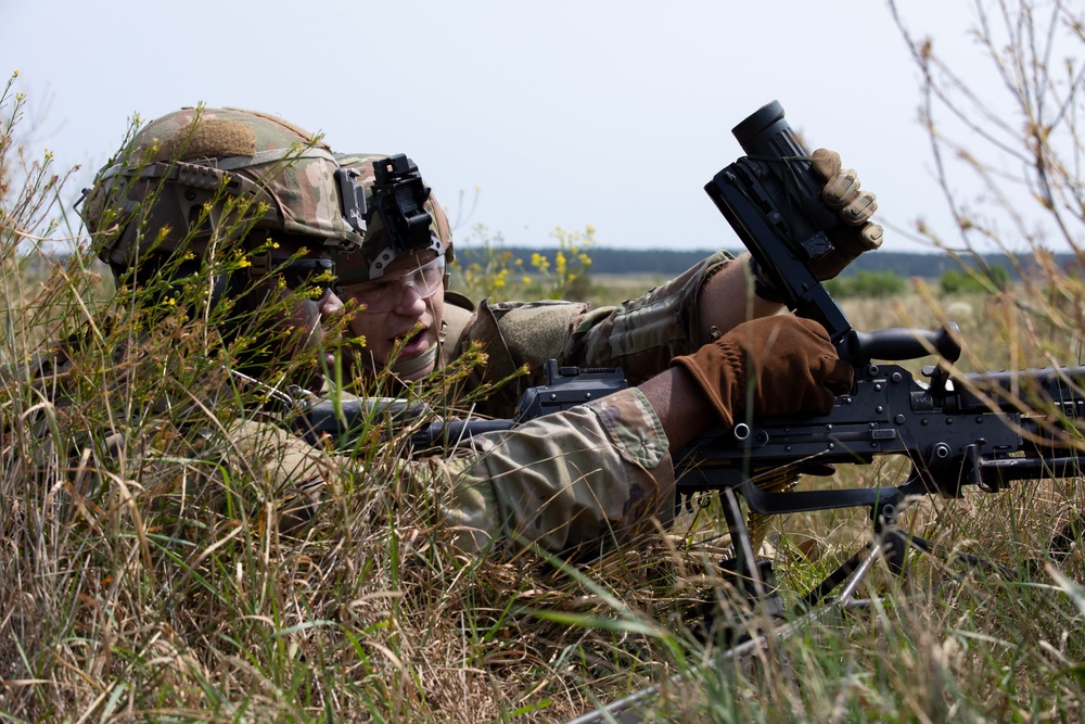 1st Cavalry Division Soldiers Conduct Live-Fire Event at Bemowo Piskie Training Area