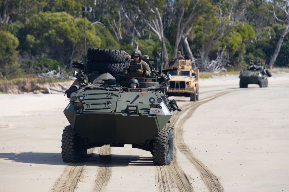 3rd LAR Patrols Shoal Water Bay Training Area